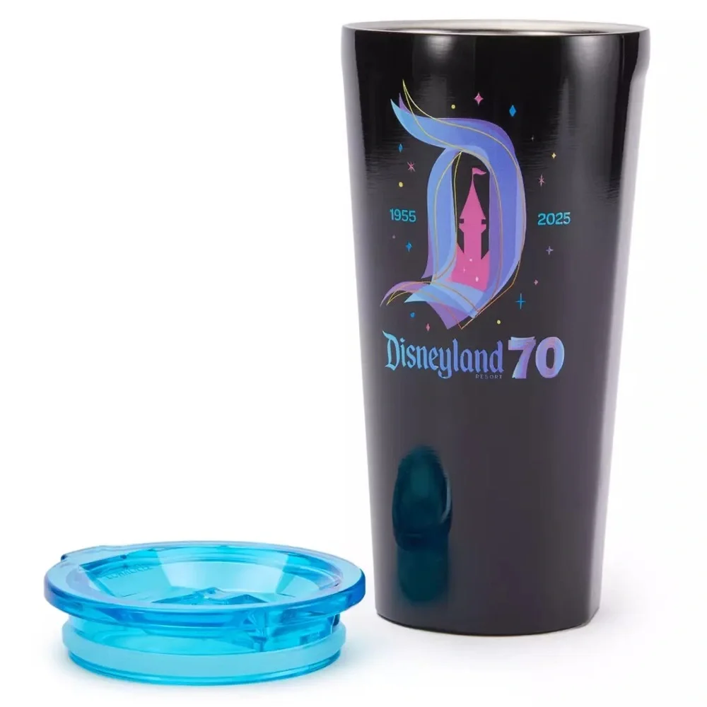Disney Parks Disneyland 70th Anniversary Corkcicle Tumbler NEW
